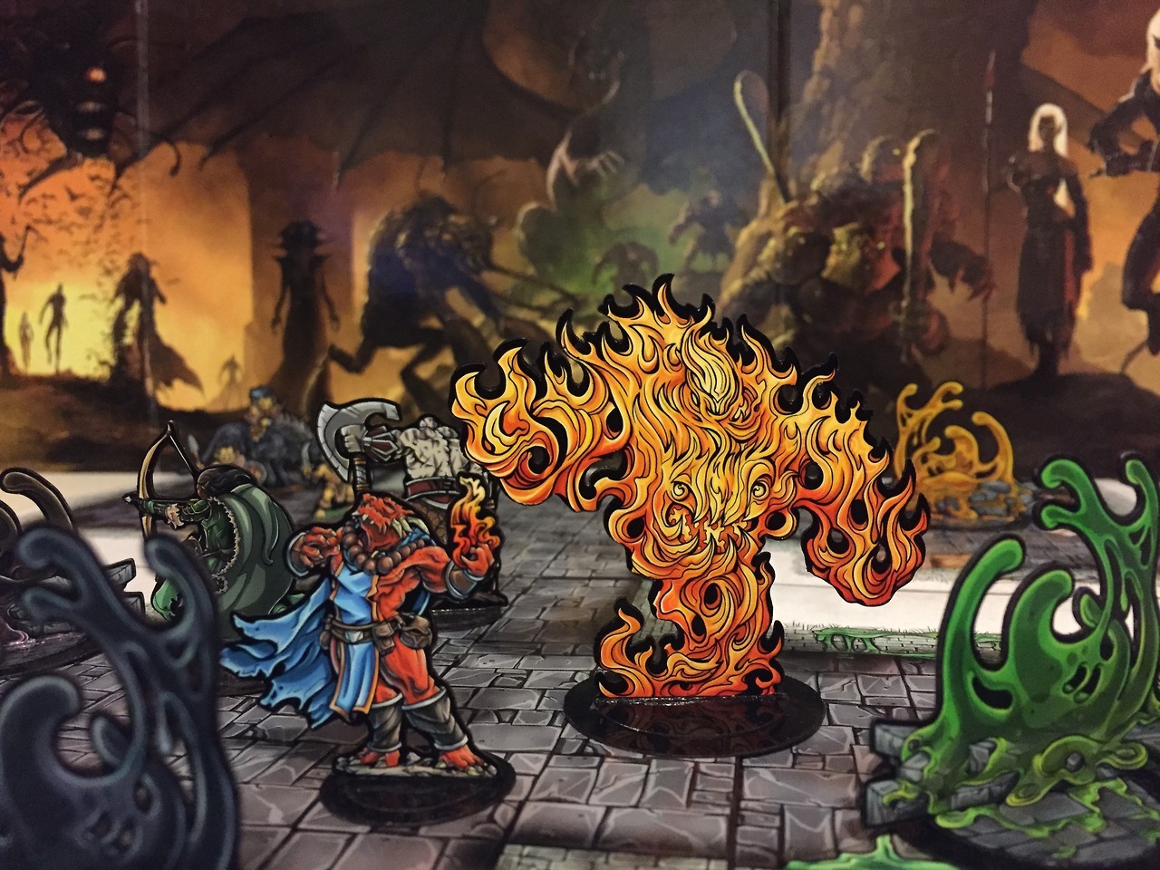 Printable Heroes — This Fire Elemental Paper Miniature is now...