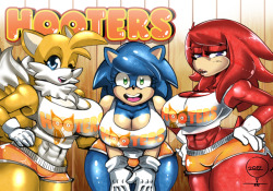 drawing some sonic the hedgehog characters -hooters- Breezie
