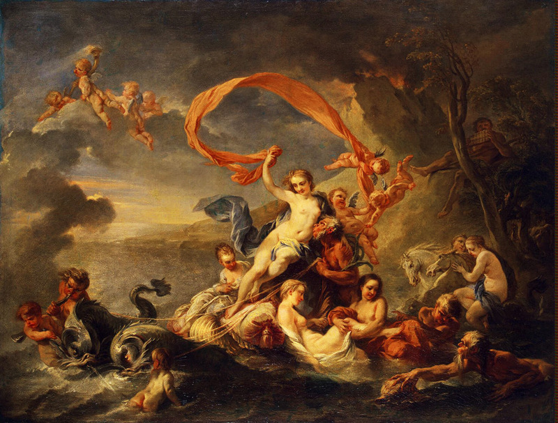 jaded-mandarin:  Van Loo. Triumph of Galatea, 18th Century.