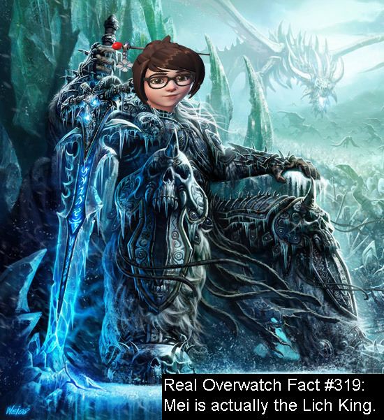 real-overwatch-facts: Real Overwatch Fact #319: Mei is actually the Lich King. Submitted
