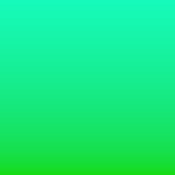 gradienty:  Bright Turquoise Green (#16fbbb