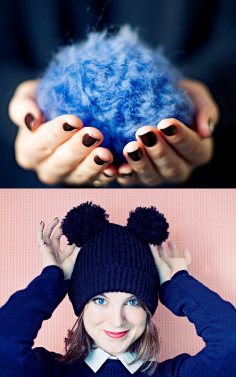 DIY Easy Wool Faux Fur Pompom Tutorial from Clones N Clowns here. With all the beanie tutorials I&rs