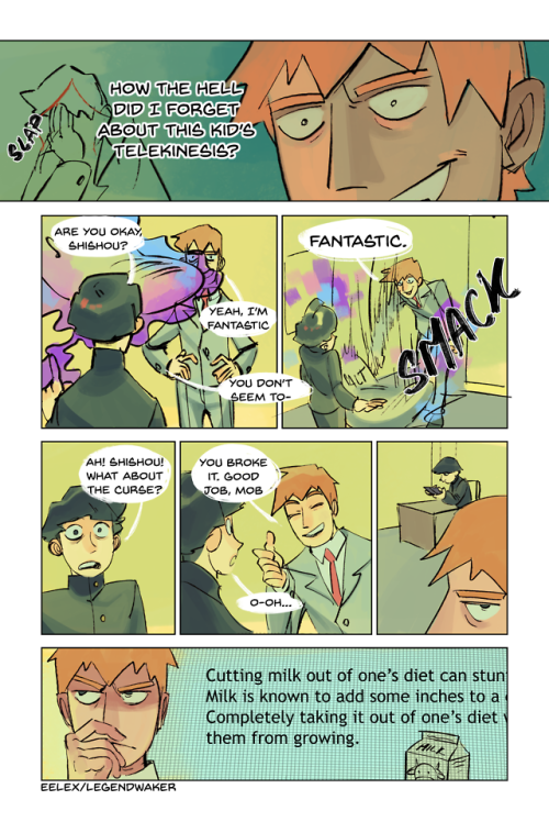 z-grist: Here’s the Mob Psycho 100 comic I have been working on for like 3 weeks or so!!? I ba