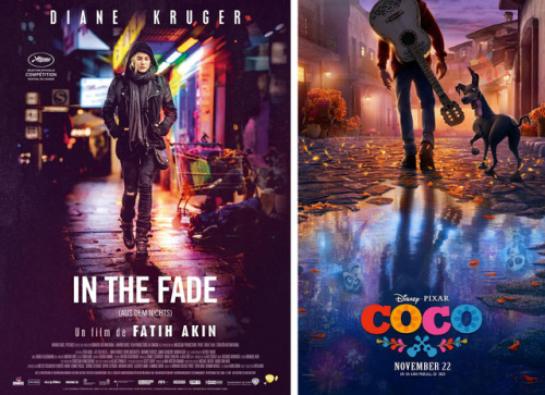 Festival poster for IN THE FADE (Fatih Akin, Germany, 2017) and teaser poster for COCO (Lee Unkrich, USA, 2017).