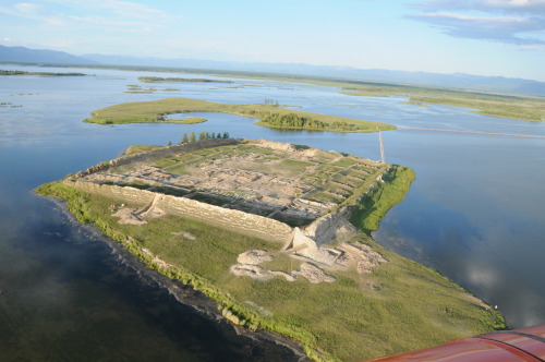 Por-Bazhyn - remains of medieval town on Tere-Khol lake in Siberia.