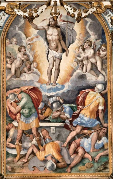 Resurrection of Christ, by Niccolò Circignani, Santuario della Madonna di Mongiovino, Tavernelle (Pa