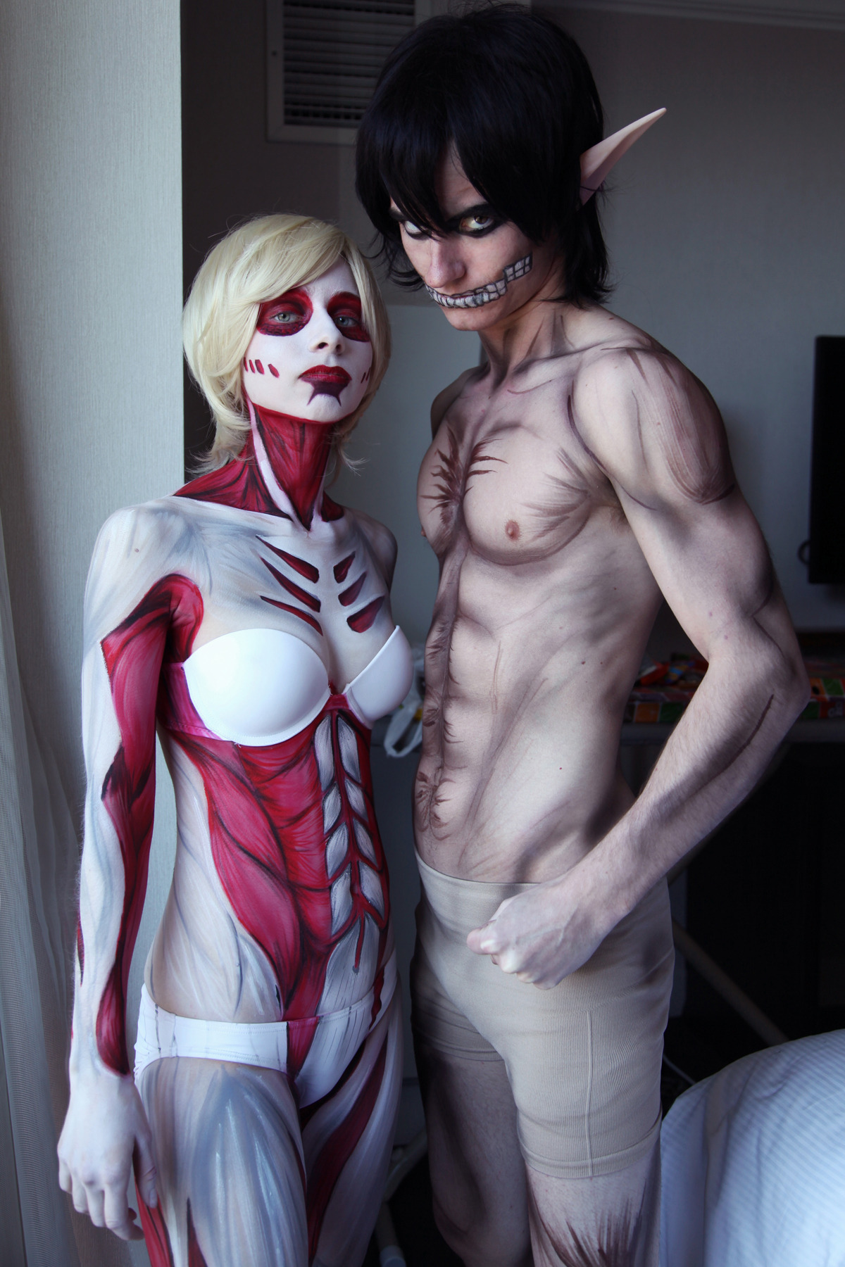 annetterosemary:  Here are pictures of my boyfriend and myself cosplaying Annie