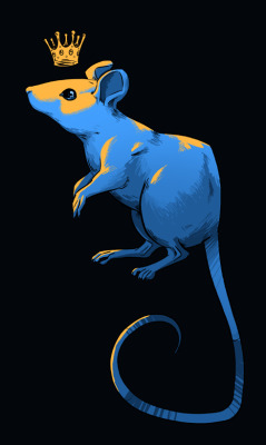 lilylilymine:  Drew a rat, (rat king sorta!)