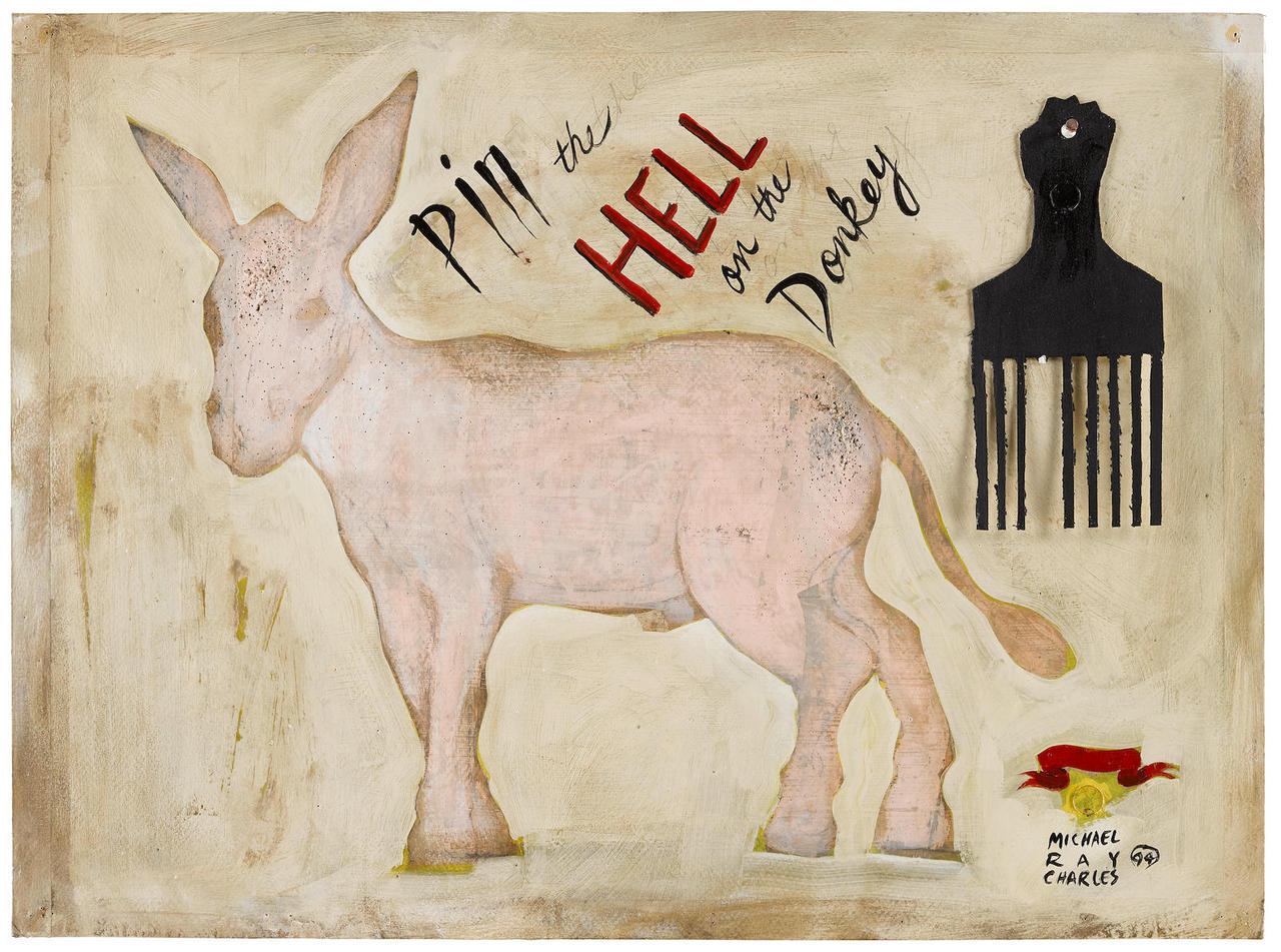 thunderstruck9:Michael Ray Charles (American, b. 1967), Pin the Hell on the Donkey,
