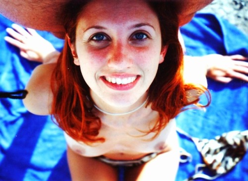 topless red haired with blue eyes adult photos