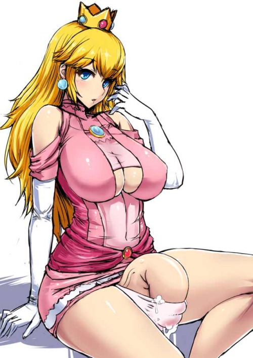 crazyfutafanatic:  This is a Princess Peach futa request I received. I would love her big stick inside my hole!