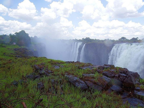 The Victoria Falls, Which Straddles Both Zimbabwe And Zambia, Is One Of The Seven Natural Wonders Of