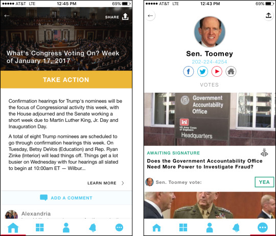blueandbluer: figsandnewtons:  I’m not sure why I didn’t talk about this before, but make sure you get the Countable app. It’s an app that allows you to track the bills Congress is voting on, along with their recent activity. In addition to staying