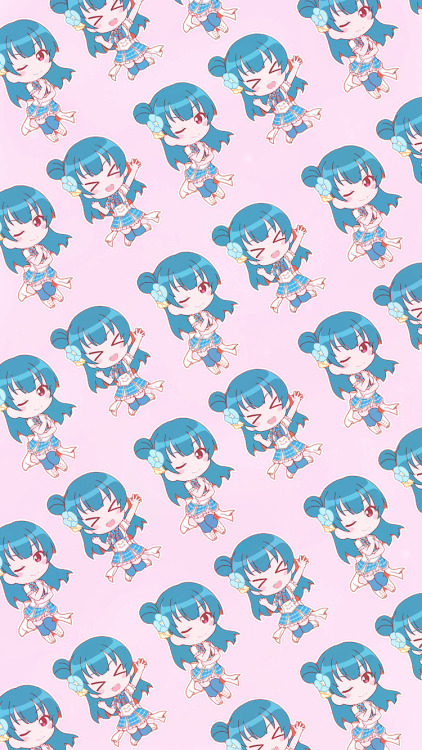  aqours chibi patterns wallpapers ☆ 