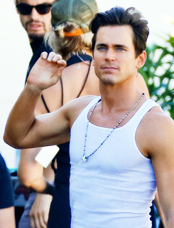 archivistsrock:  Matt Bomer on the Set of Magic Mike XXL (October 1, 2014) 