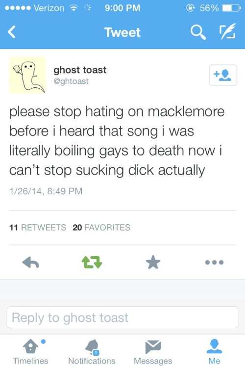 tweet which reads please stop hating on macklemore before i heard that song i was literally boiling 