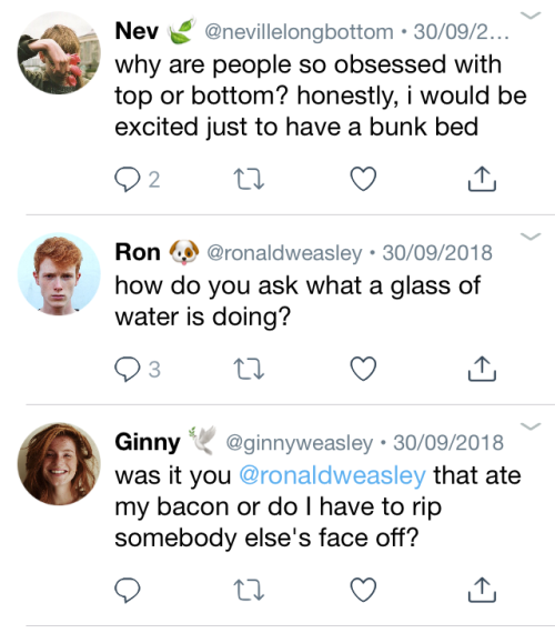 treacletvrts: A peek to everyone’s timeline.  drarry social media au (that no one asked f