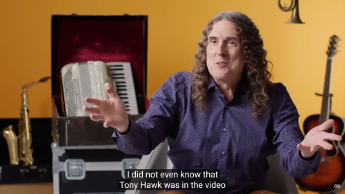 roguetelemetry:packder:crypticauthour:Even Weird Al has had that™  experience with Tony Hawk  Tony Hawk IS Forrest Gump