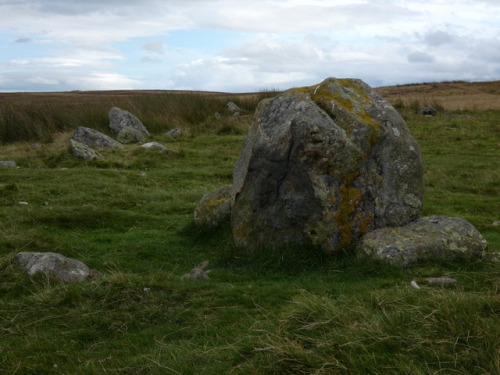 ‘The Cockpit’ Stone Circle, Moor Divock, Cumbria, 27.8.17. This large recumbent stone ci