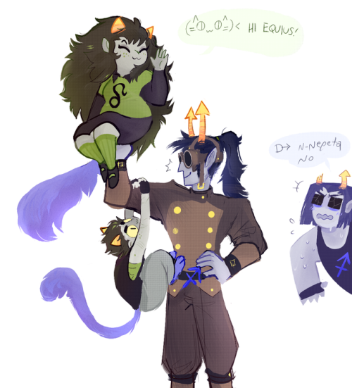 noodlenumber:D –> Nepeta I command you to desist before you embarrass me in front of Horuss its b