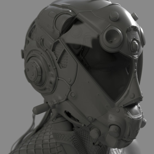 ArtStation - Sci-Fi Helmet, by sam sim somMore on RHB_RBS