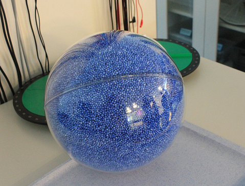 itsreallystupid:detko2:sixpenceee:This is a model of how many Earth’s can fit inside the sun. Damn, 