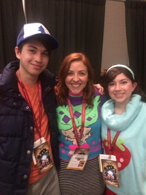 lumpyspacecat:pics of me and my brother as the Pines twins! we actually got to take pics with Alex H