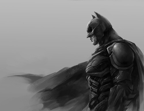 youngjusticer:  So badass that not even words can describe. The Dark Knight, by linxz. 