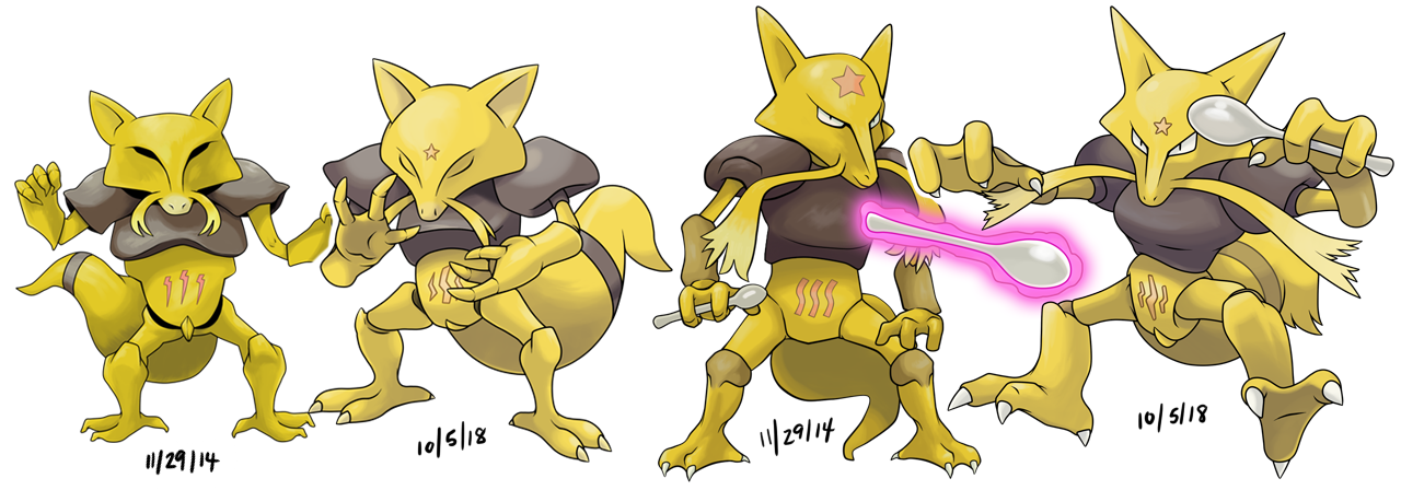 In-Progress Pokemon Evolutions — #063.5 - Abra are solitary