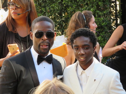 This Is Us star Sterling K Brown with Ryan Michelle Bathe and Niles Fitch