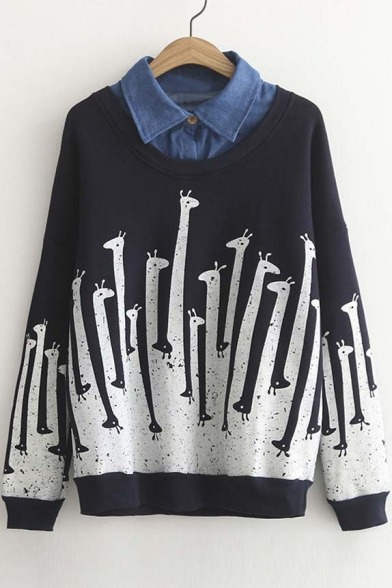 sneakysnorkel:  Cute Sweatshirts &amp; Coats (30% off)  Giraffe Print Queenie’s