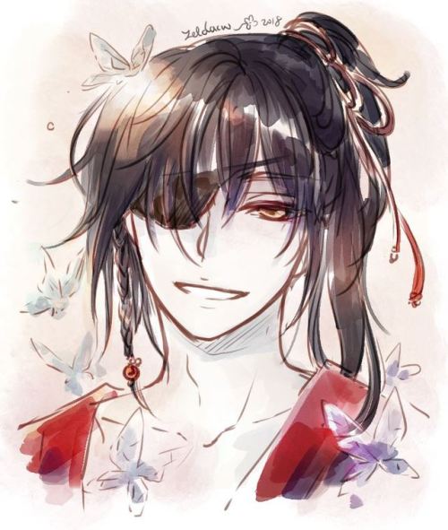 zeldacw: quick color OvO My impression of Hua Cheng from Chinese novel Heaven Official’s Blessing. #