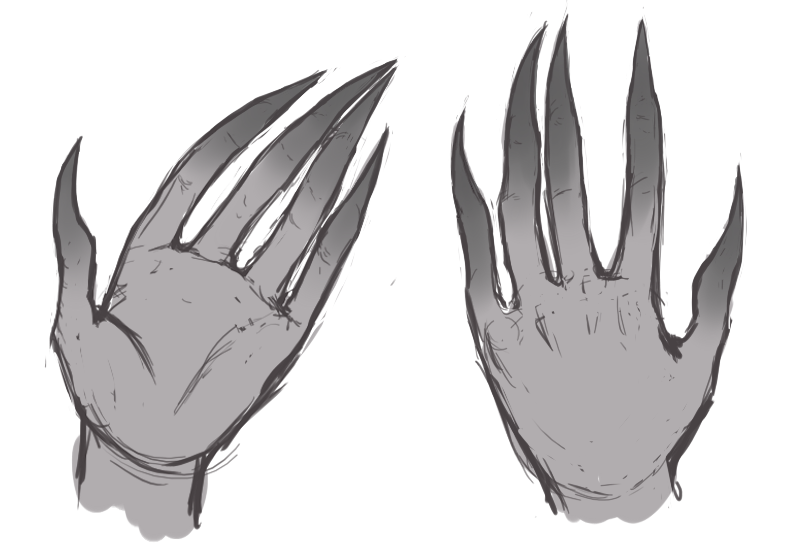 Monster Claw Drawing