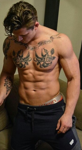 tobeygrant: Gave up on his strict diet and ate everything in sight. Quickly lost his abs and gained 