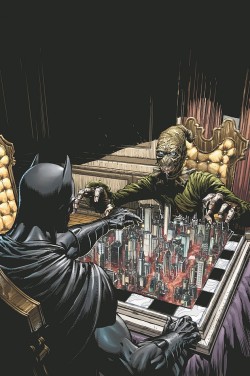 gothamart:  Batman vs Scarecrow by David Finch