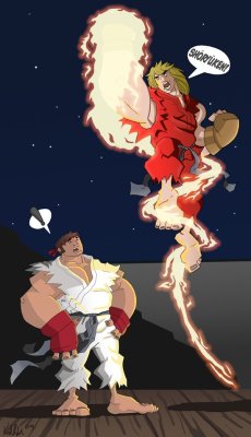 transformingsoundz:  Ryu stands surprised