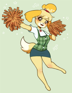 redrabbu: I love all the props she uses for her attacks, but I think the pom poms are the cutest!! this cute pupper!~ &lt; |D’‘‘‘