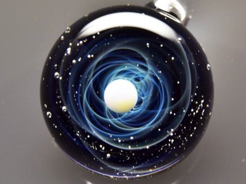 mymodernmet:  Spectacular “Space Glass” Pendants Let You Hold the Cosmos in the Palm of Your Hand 
