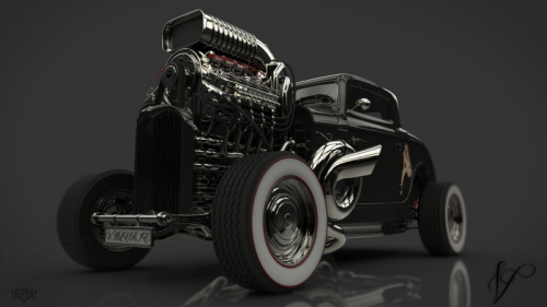 ulfgbohlin:  ULF G B☮HLIN  • InteriorDesign: Ford 32 - keyshot.com/forum/   Valerie Twin Conch Super Special Hot Rod 