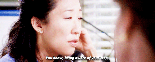 michael-fassbender:Wise words from Doctor Cristina Yang.