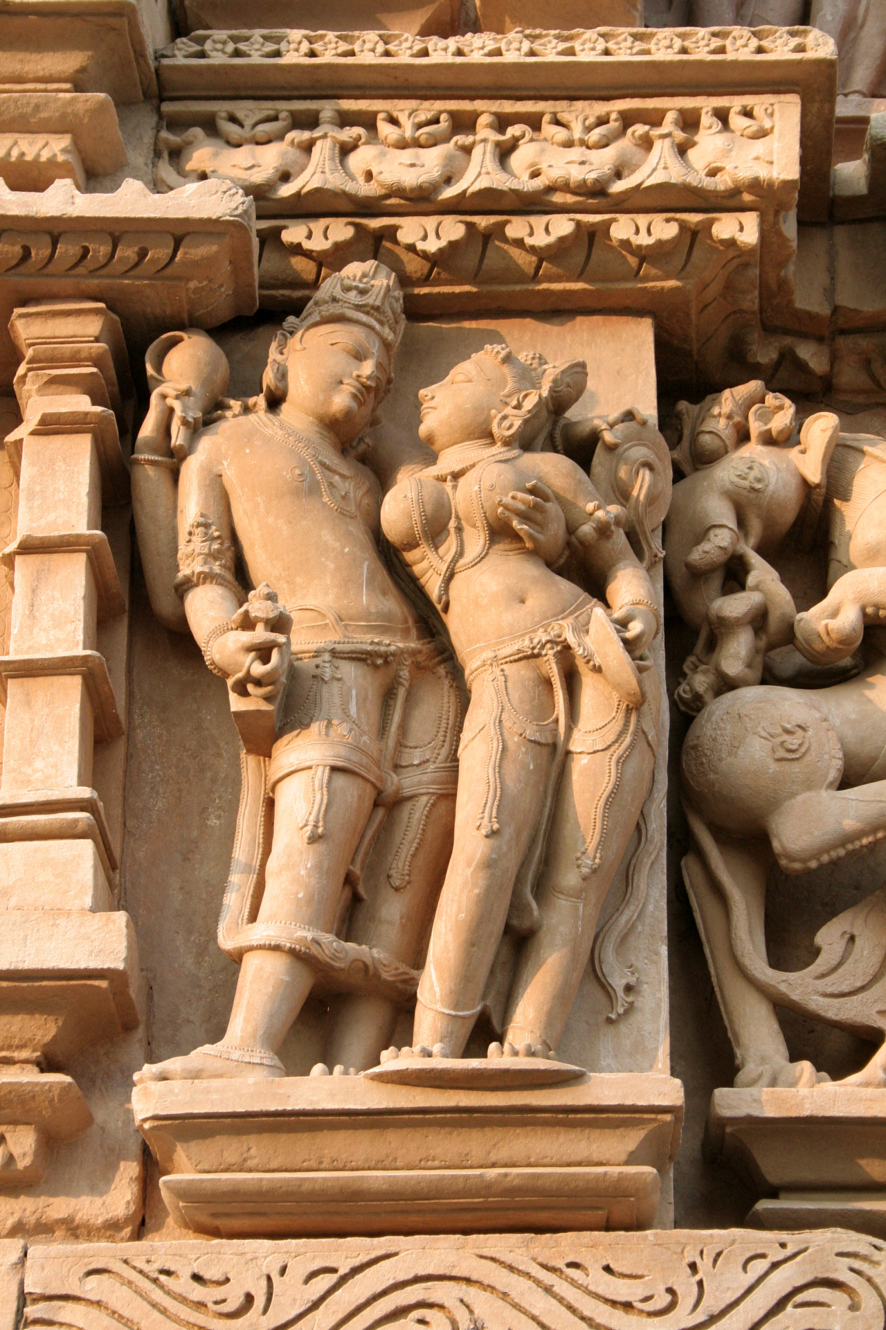 sacreddeviant:  Khajuraho Temple   You can tell what their ancestors were doing a