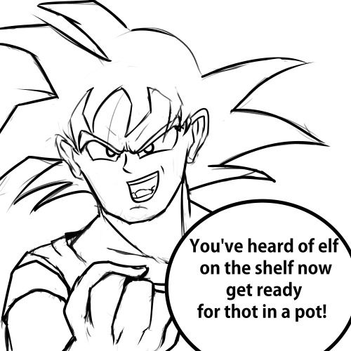 I Laughed So Hard At @incorrect-dragonball-quotes Post And Decided To Sketch It. I Hope This Post Deliver