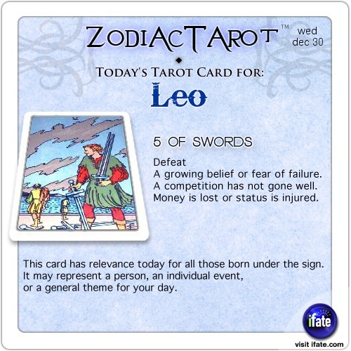 Click on ZodiacTarot! for all of today’s zodiac tarot cards.
You’ll love all the totally entertaining zodiac and astrology awesomeness at the best astrology site: iFate.com