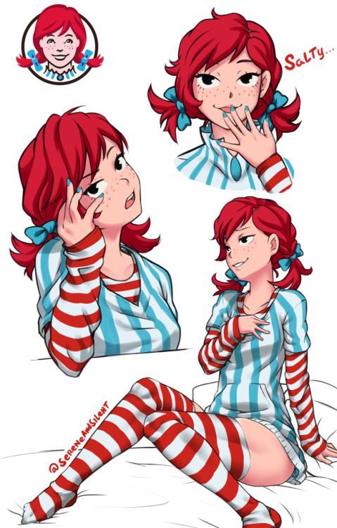 dashaheadart:Wendy’s Tendies… Hmmmm~ yup, I joined the ride with this drawing.