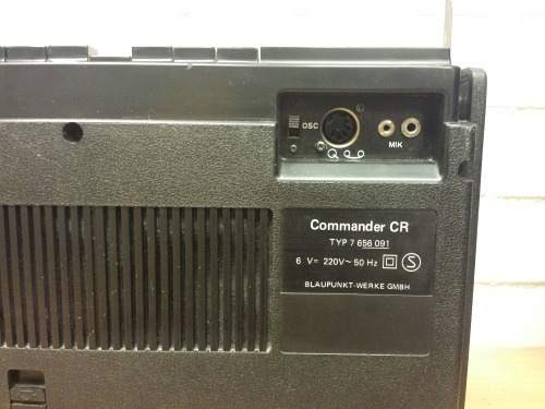 Blaupunkt Commander CR Typ 7656091 Alarm Clock Cassette Radio, 1970s(?). I could not find a single r