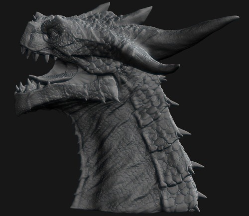  Dragon Head 3D Printing Project - WIP Update 1 - Updating the SculptureReworked a lot of my old dra