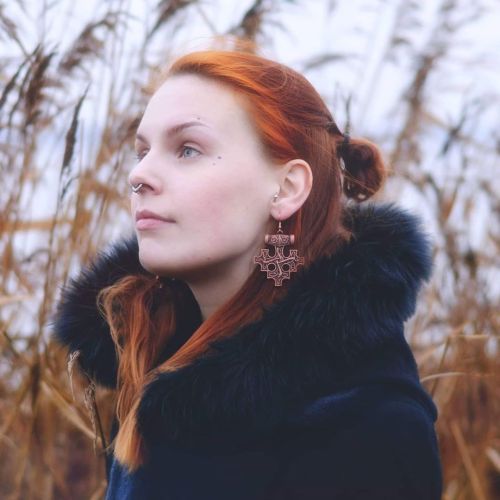 The beautiful @maimagi wearing her copper coloured Hiddensee Earrings There&rsquo;s only one pai