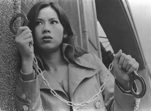 Press photo for Zero Woman: Red Handcuffs (Zeroka No Onna: Akai Wappa, 0課の女 赤い手錠), 1974, directed by