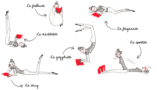 teachingliteracy: Les positions pour lire. 