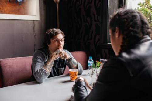 odetofrnk:Stomachaches, Parachutes and The Black Parade: 15 minutes with Frank Iero. OCTOBER 11, 201